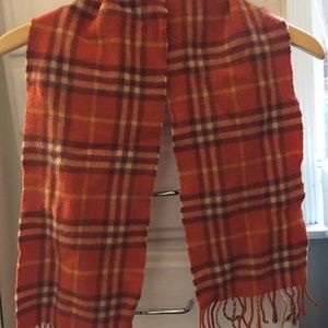 Autumn tones Burberry cashmere scarf